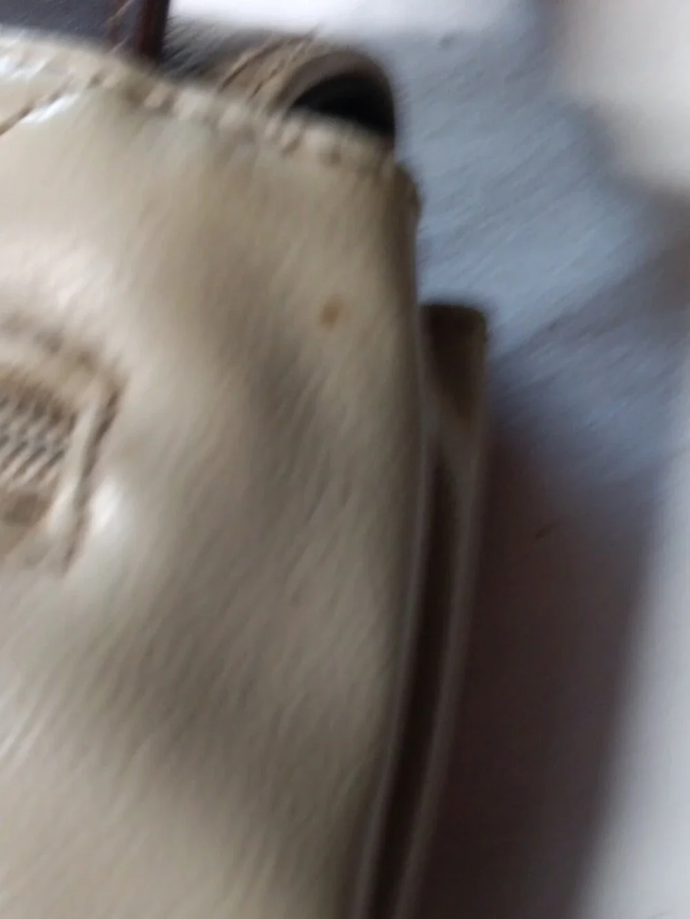 Classic Taupe Crossbody Bag with Dark Brown Trim Crazy Horse By Liz